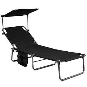 Outdoor Iron bed with pillow Lightweight beach Folding Camp Cot