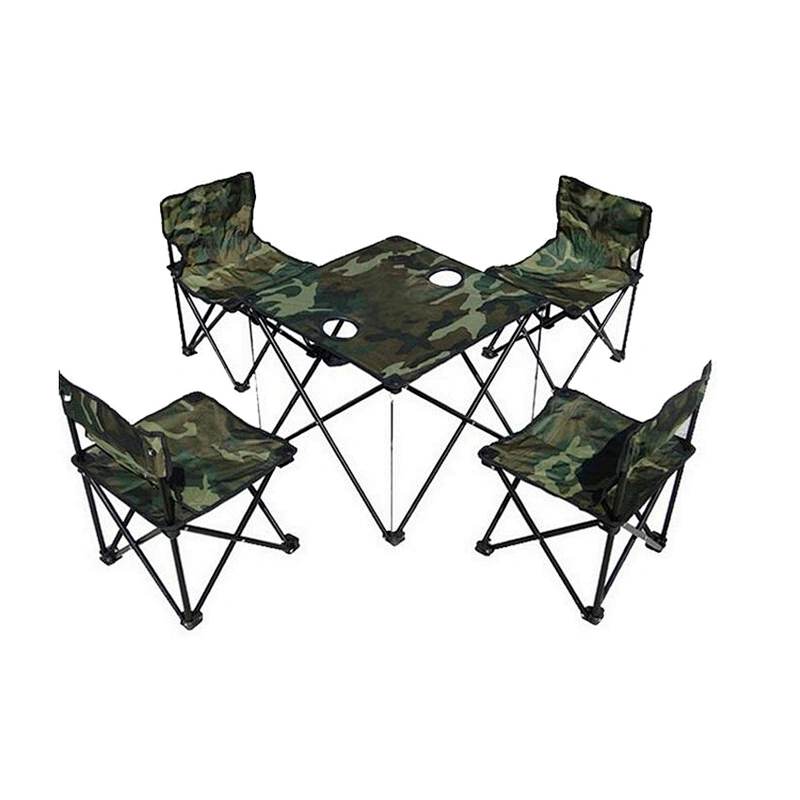 Foldable folding camping chair and table in carry bag for outdoor