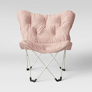 Moon Camping Chair Ergonomic High Back with Removable Cover Outdoor Heavy Duty Lazy Sofa Butterfly Chair