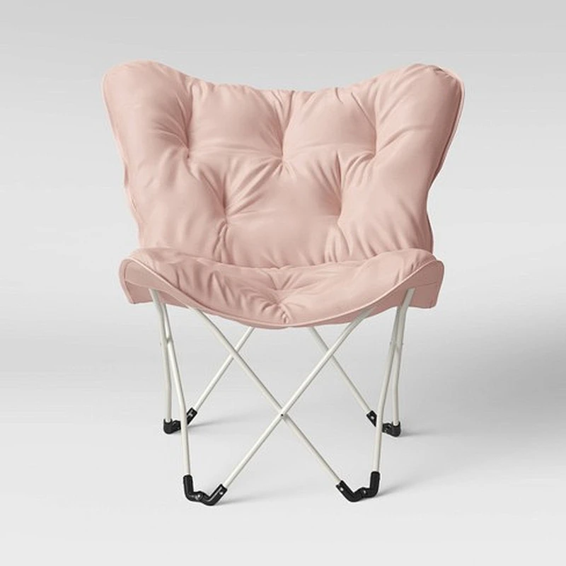 Moon Camping Chair Ergonomic High Back with Removable Cover Outdoor Heavy Duty Lazy Sofa Butterfly Chair