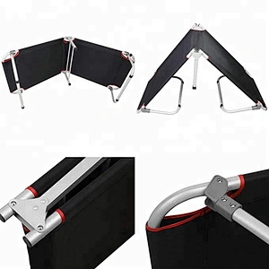 Cheap metal simple design cot folding portable bed