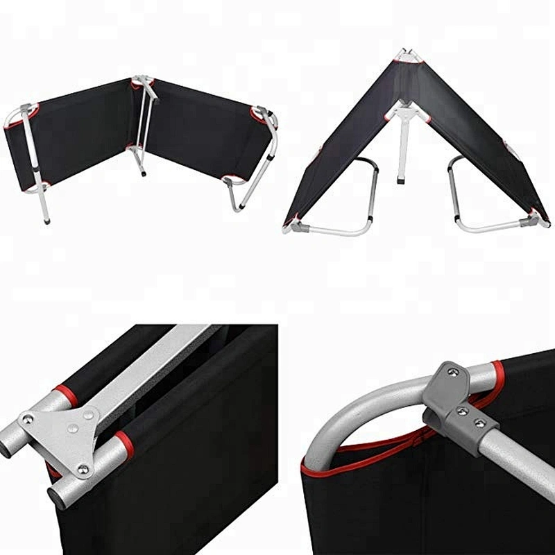Cheap metal simple design cot folding portable bed