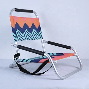 Outdoor leisure aluminum lightweight portable folding beach chair