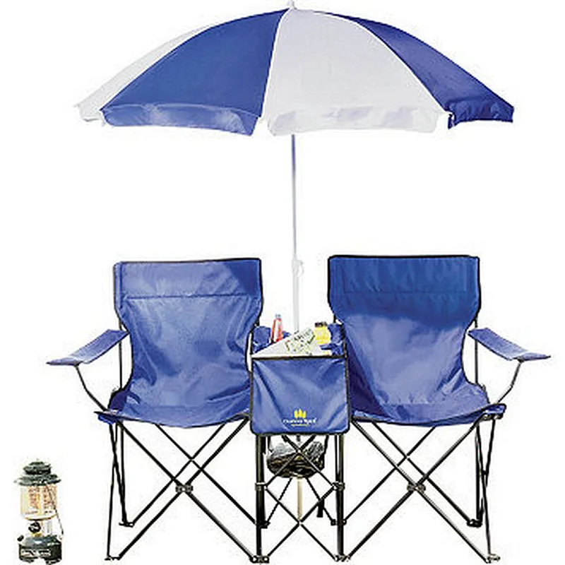 Portable Reclining Folding Beach Camp Chairs With Umbrella