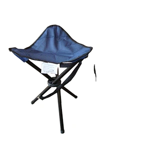 Canvas folded stool hunting triangle folding camp stool chair with three leg and free carrying case