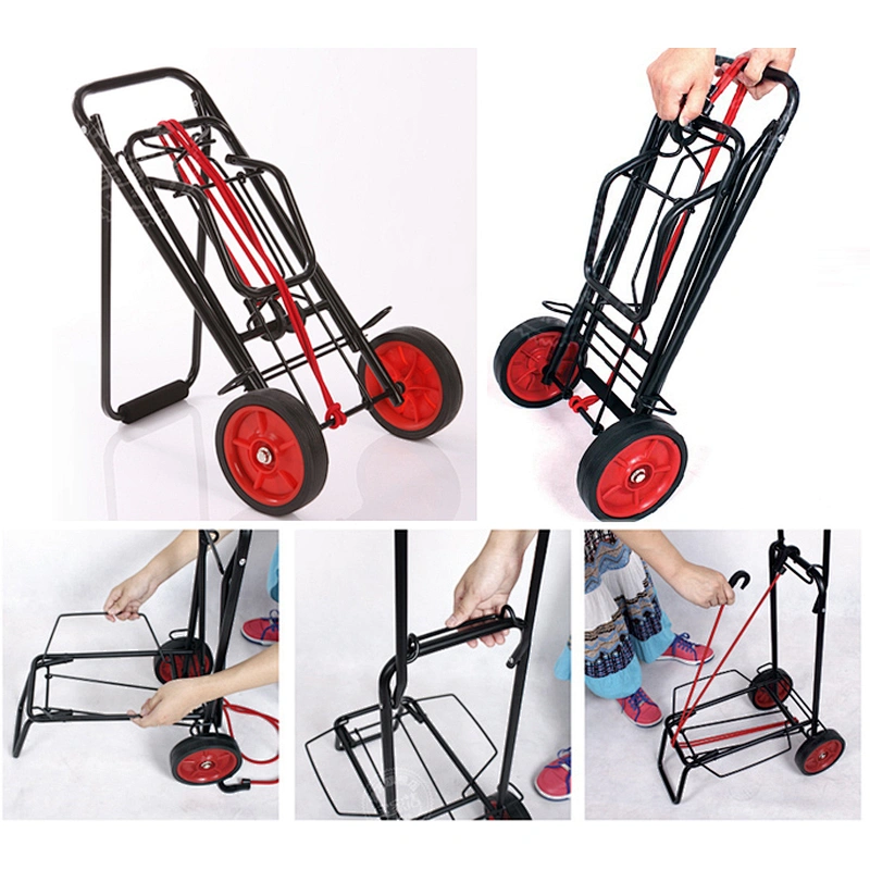Foldable Compact Multi Purpose Luggage Trolley Cart Flip out Support with Steel
