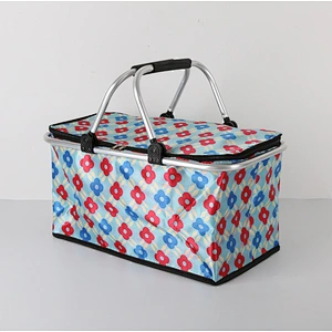 Supergroup Wholesale Fashionable supermarket Custom Morden Rolling collapsable aluminum Shopping Basket