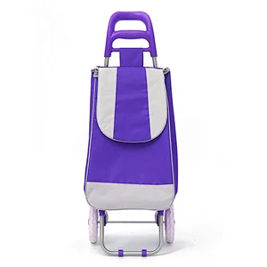 Aluminum folding shopping trolley,travel luggage cart,hand trolley with wheels