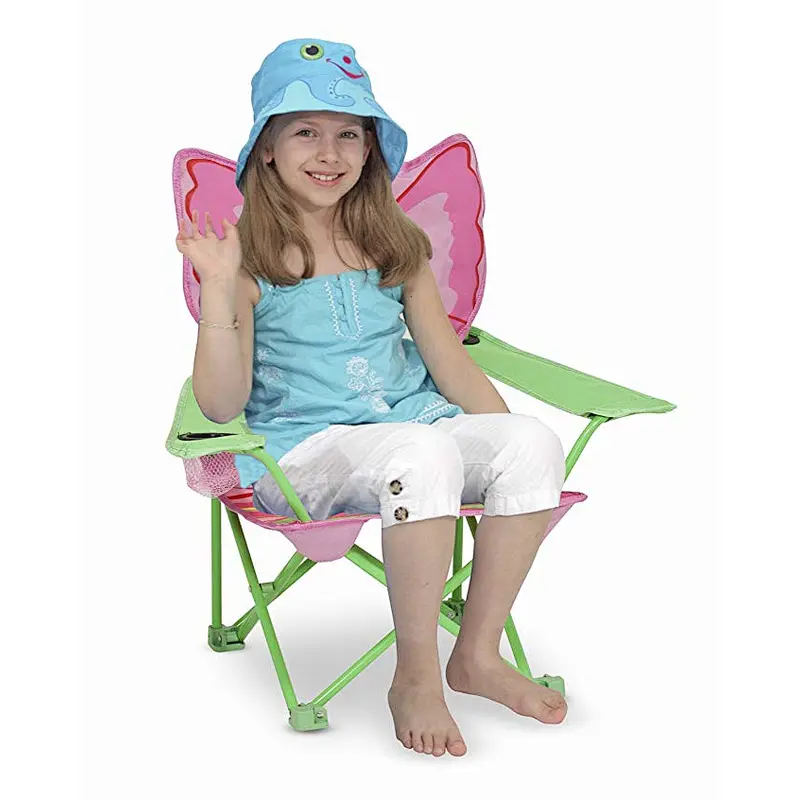 Wholesale Cheap Outdoor Fabric Cartoon Customized Animal Folding Kid Chair