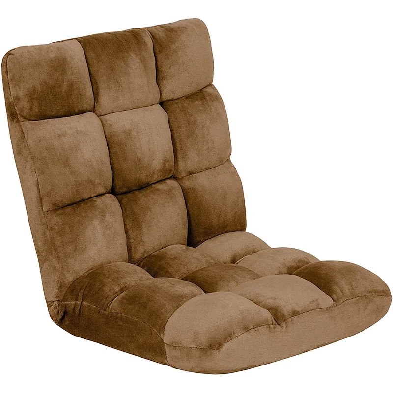 Hot Selling Memory Foam 5 Position Adjustable Gaming Floor Sofa Chair Backrest Folding Floor Chair for Living Room, Bedroom