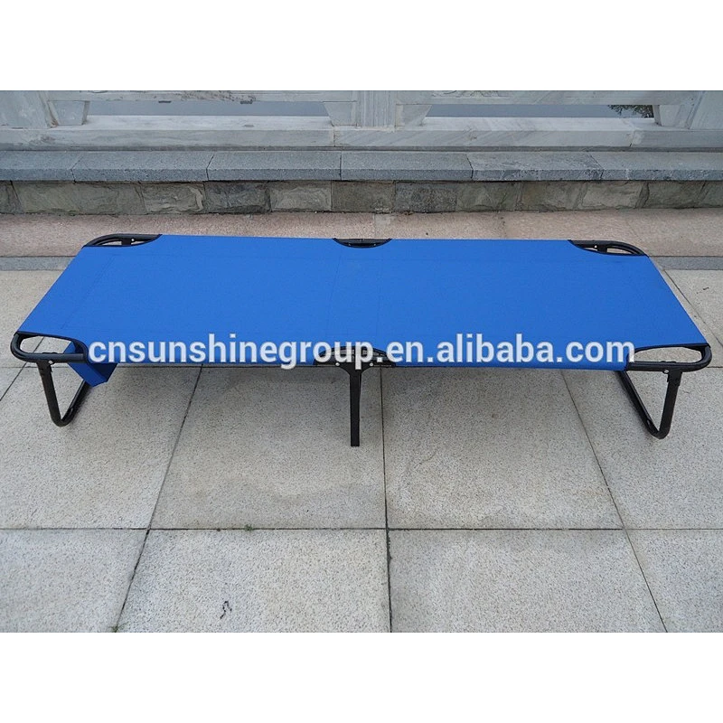 Modern design metal Portable folding bed with pillow