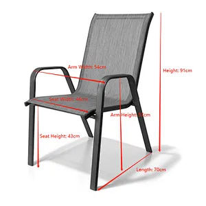 Supergroup teslin patio used metal outdoor stacking banquet chair
