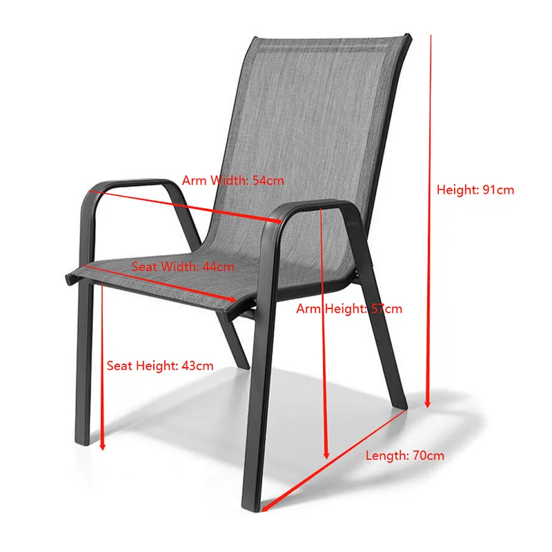 Supergroup teslin patio used metal outdoor stacking banquet chair