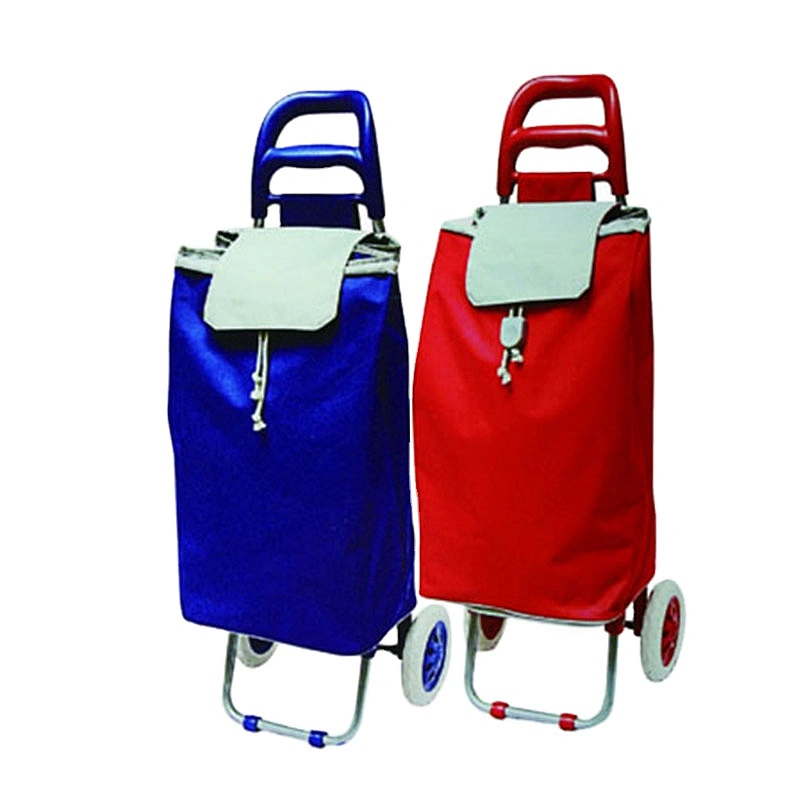 Convenient waterproof foldable removable luggage wheeled market trolley bag