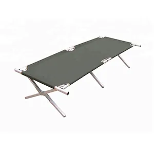 Cheap Folding Army Cot With 600D carrying bag Foldable aluminum stretcher army bed