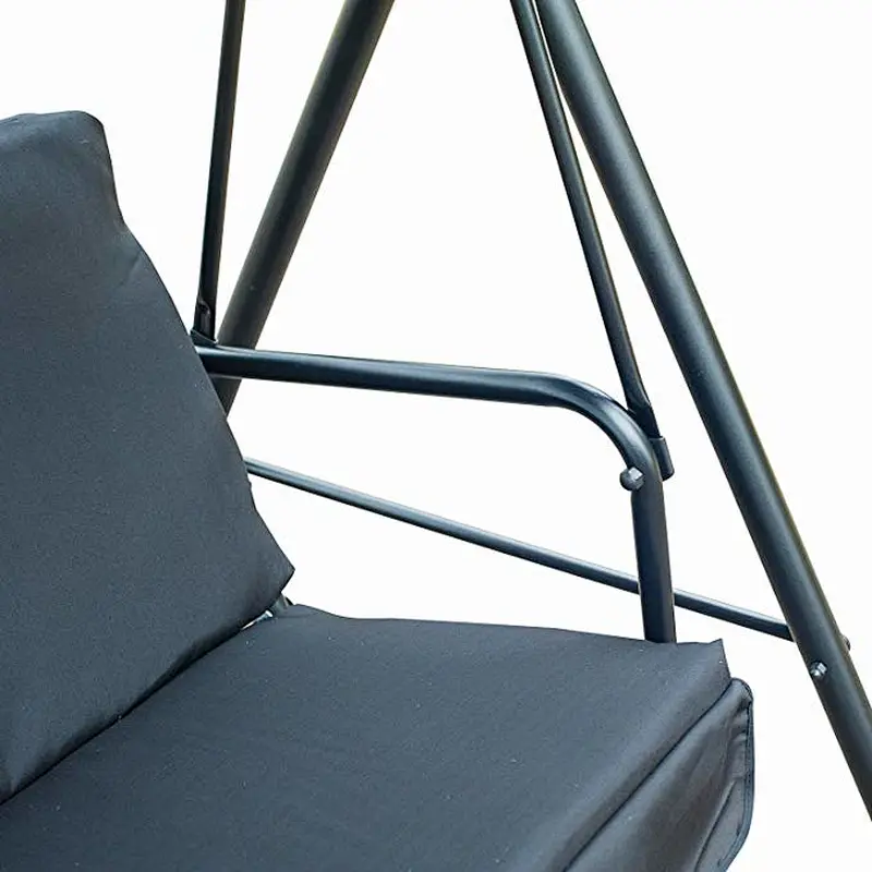 Deluxe oxford air double seat living room swing chair