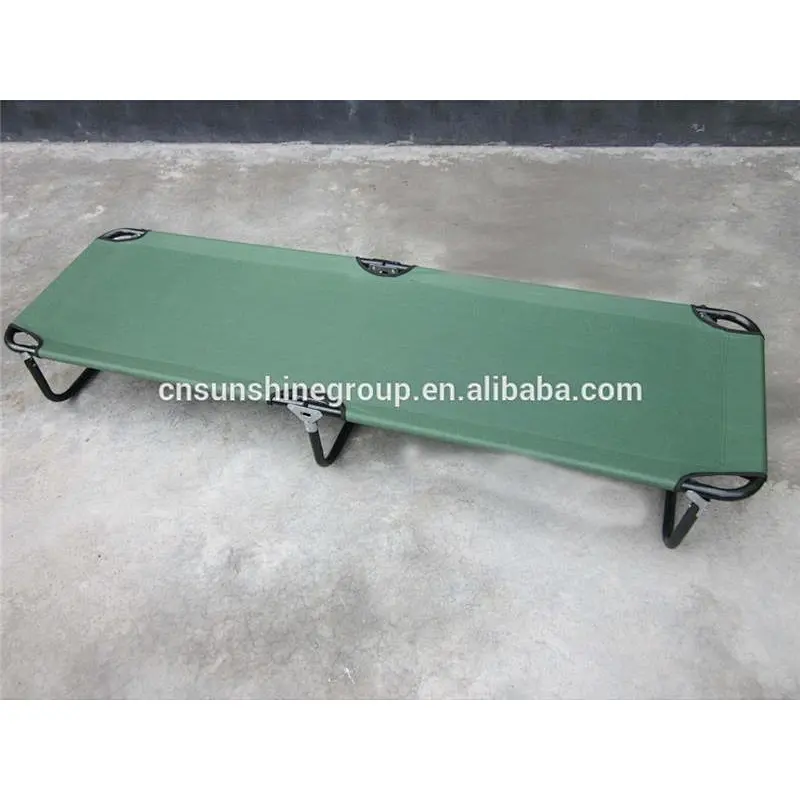 Military portable metal army water bed for camping.