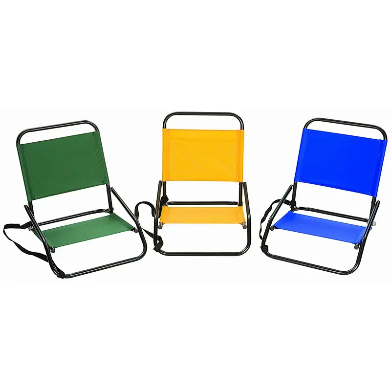 Wholesale Customized Low Back Aluminum Frame Folding Beach Chair