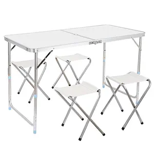 Factory wholesale picnic aluminum table outdoor table folding picnic table