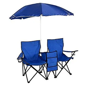 Portable Reclining Folding Beach Camp Chairs With Umbrella