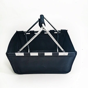 Supergroup Wholesale Fashionable supermarket Custom Morden Rolling collapsable aluminum Shopping Basket