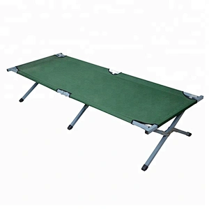 Durable Steel or Aluminum Military Folding Camping Bed