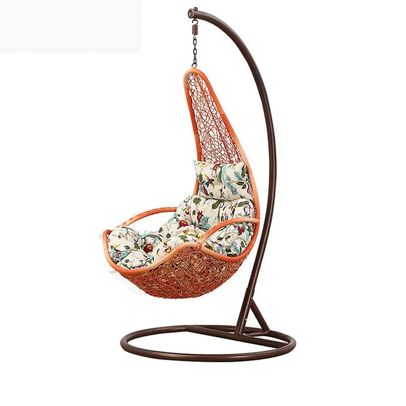 Supergroup High Quality garden swing hanging rattan egg swing chair with stand