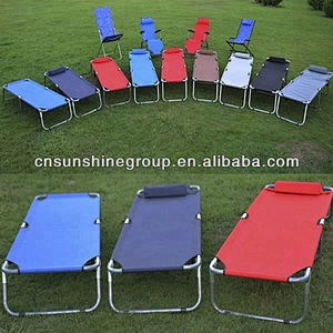 Cheap metal simple design cot folding portable bed