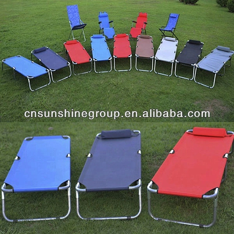 Cheap metal simple design cot folding portable bed