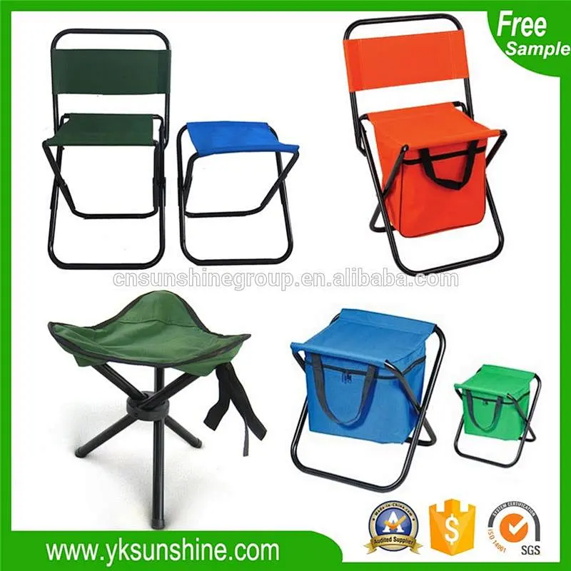 Popular Cheap Outdoor Folding stool chair with free carry case 3 legs Camping Fishing Stool
