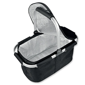 Supergroup foldable insulated collapsable aluminum cooler thermo storage shopping picnic basket