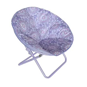 Folding portable Outdoor Beach Fishing Picnic Camping And Hiking Kids Moon Chair round moon chair for indoor and outdoor leisure