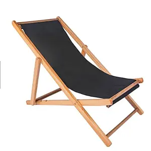 Lounge Vintage Folding Deck Chair Sun Outdoor Beach Garden Furniture Wooden Deck Chair for Sale