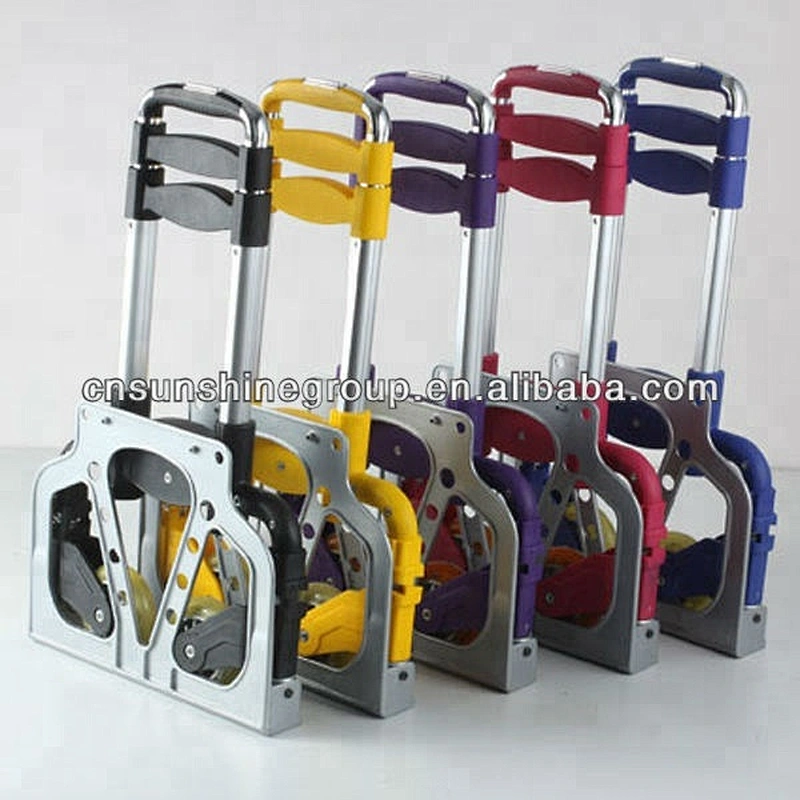 Aluminum hand luggage trolley folding trolley cart