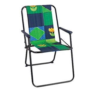 Foldable Beach chair spring chair with chambray