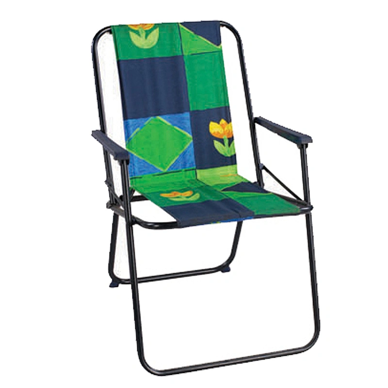 Foldable Beach chair spring chair with chambray