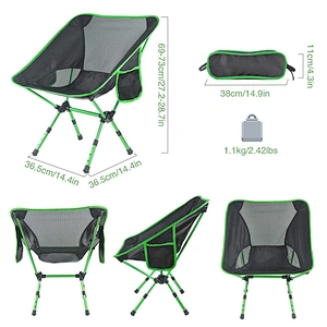 Wholesale Durable Profile Folding Armless Aluminium Hiking Chair