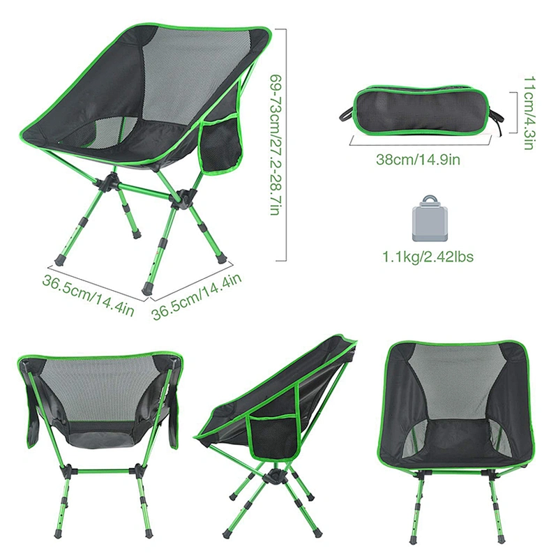 Wholesale Durable Profile Folding Armless Aluminium Hiking Chair