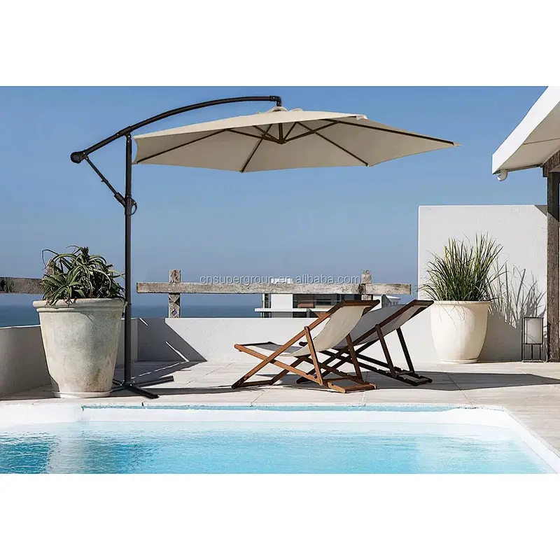 High Quality 3m Outdoor Furniture Patio Parasol Sun Shade Cantilever Yard Banana umbrellas garden