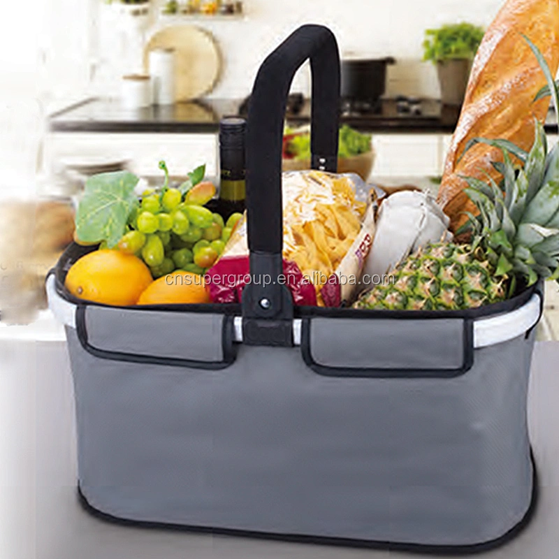 High quality  mesh insulated picnic folding basket