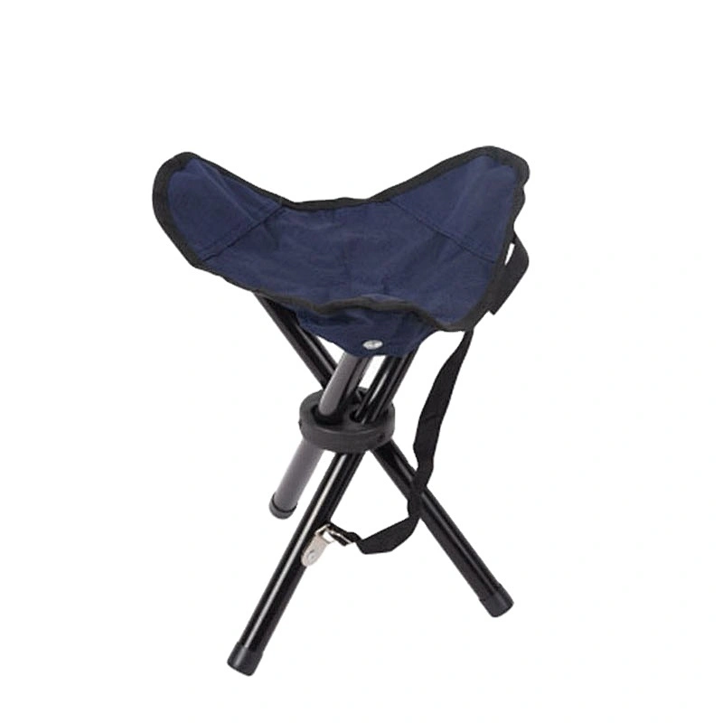 Canvas folded stool hunting triangle folding camp stool chair with three leg and free carrying case