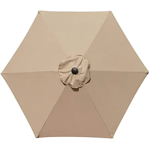 9 Feet Patio Outdoor  Umbrella with 8 Sturdy Ribs Hanging Tilt Lawn  Umbrella
