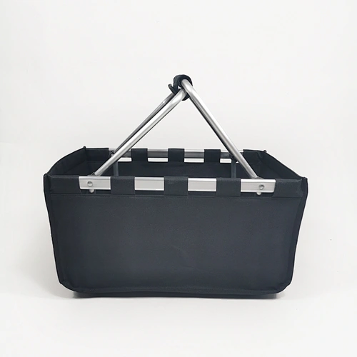 Supergroup Wholesale Fashionable supermarket Custom Morden Rolling collapsable aluminum Shopping Basket