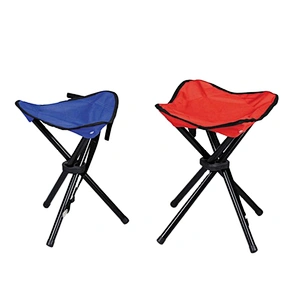 Canvas folded stool hunting triangle folding camp stool chair with three leg and free carrying case