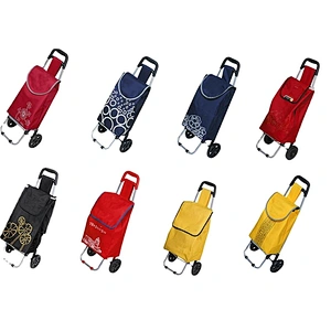 Eco friendly fashion shopping trolley bag sizes hand trolley two wheel