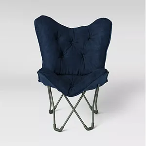 Moon Camping Chair Ergonomic High Back with Removable Cover Outdoor Heavy Duty Lazy Sofa Butterfly Chair