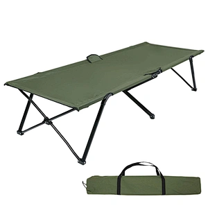 Supergroup Cot Folding Camp Wholesale Outdoor Lounge Cabinet Nylon Steel Single Light Weight Camping Bed