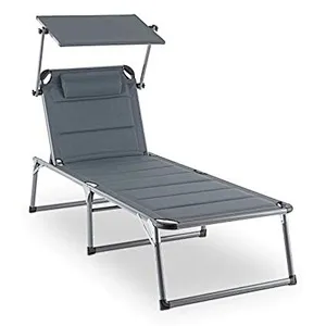 High Quality Lightweight Folding Beach Lounge Chair With canopy