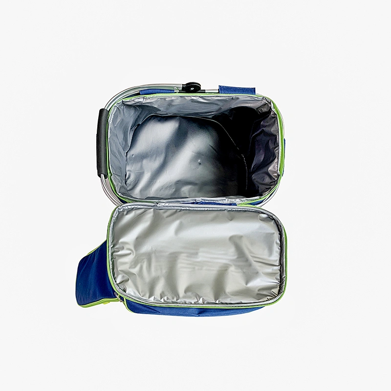 New Design Portable Folding Aluminium Handle Shopping Basket Collapsible Picnic Foldable Basket