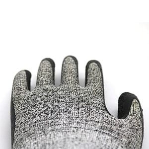 ANSI Level 5 Blade Cut Resistant Anti Slip Gloves Needle Resistance Gloves Cut Proof Crinkle Textured Grip Gloves
